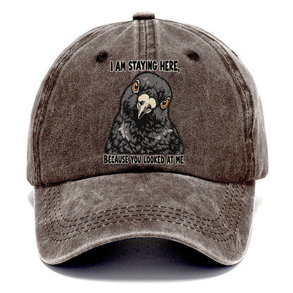 I Am Staying Here Feral Logic Classic Cap – Brown