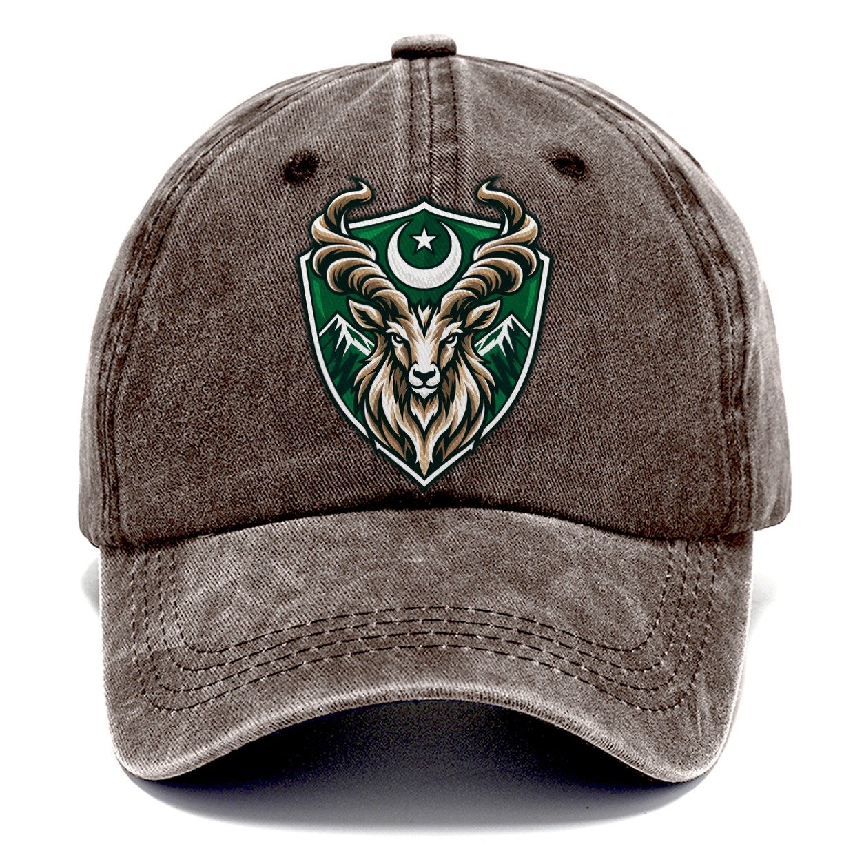 Pakistan Minimal Emblem Country Logos Classic Cap – Brown