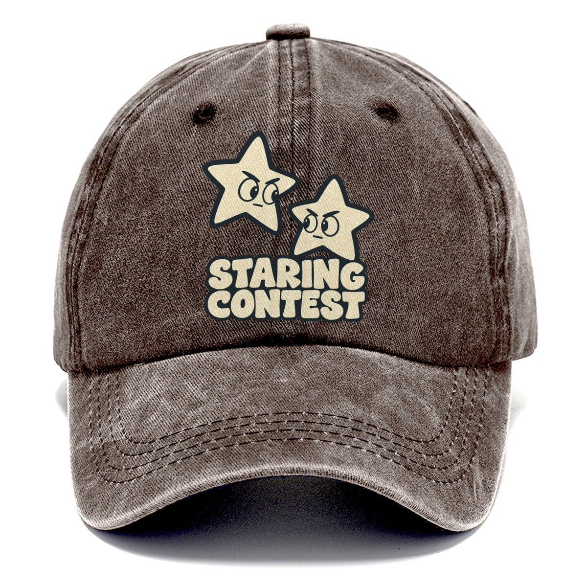 Staring Contest Familiar Punchlines Classic Cap – Brown