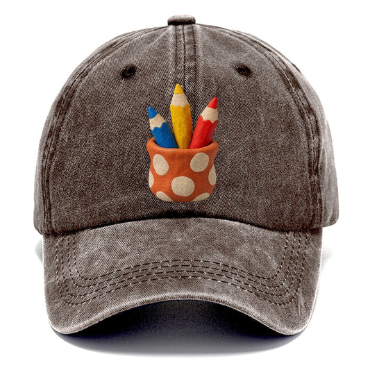 Color Pencil Cup Classic Cap – Brown