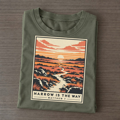 Narrow Is The Way Given Light Classic T-shirt – Army Green
