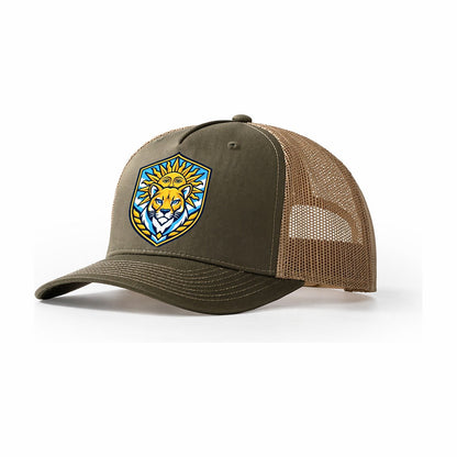 Argentina Minimal Emblem Country Logos Trucker Hat – Olive Khaki