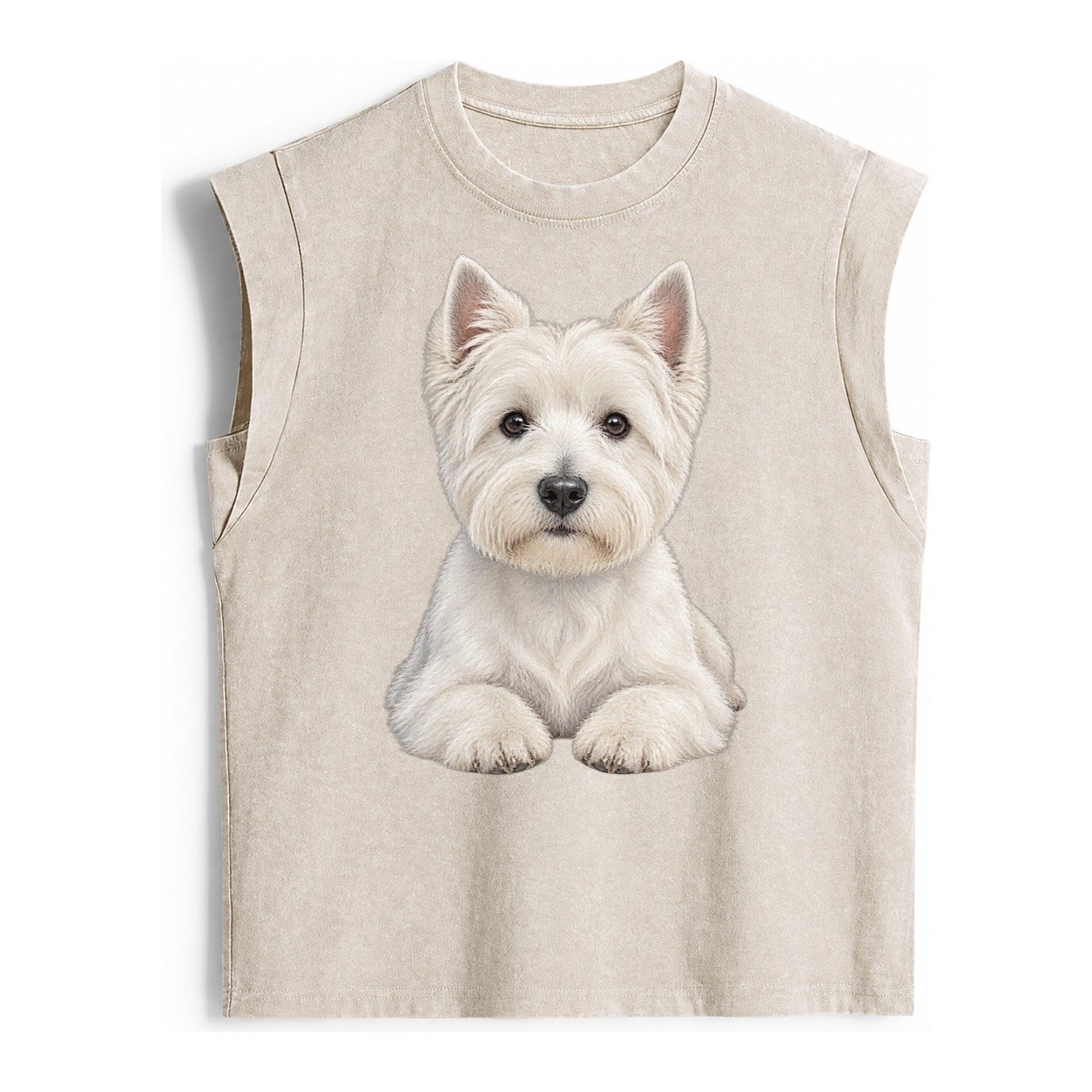 Pickleball Vintage Washed Tank – Beige