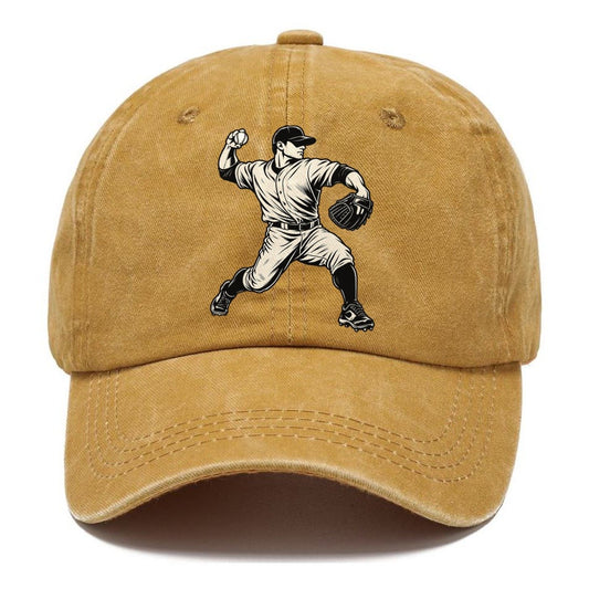 Baseball Pitcher Stride Global Sports Ink Figures Classic Cap – Golden Harvest