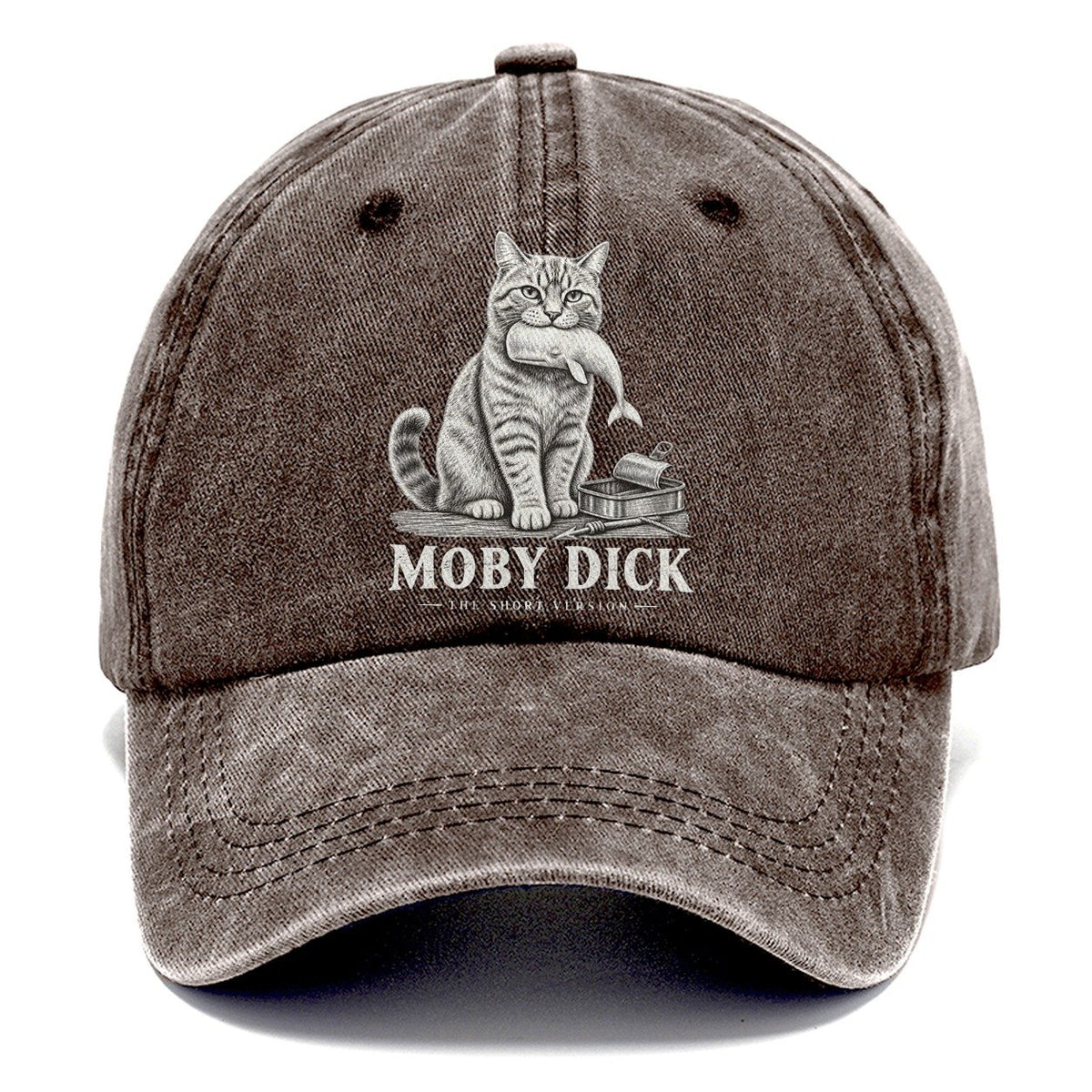 Moby Dick Short Version Cats Classic Cap – Brown