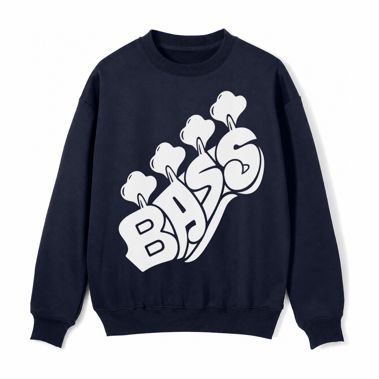 Bass Fleece Sweatshirt – Navy Blue