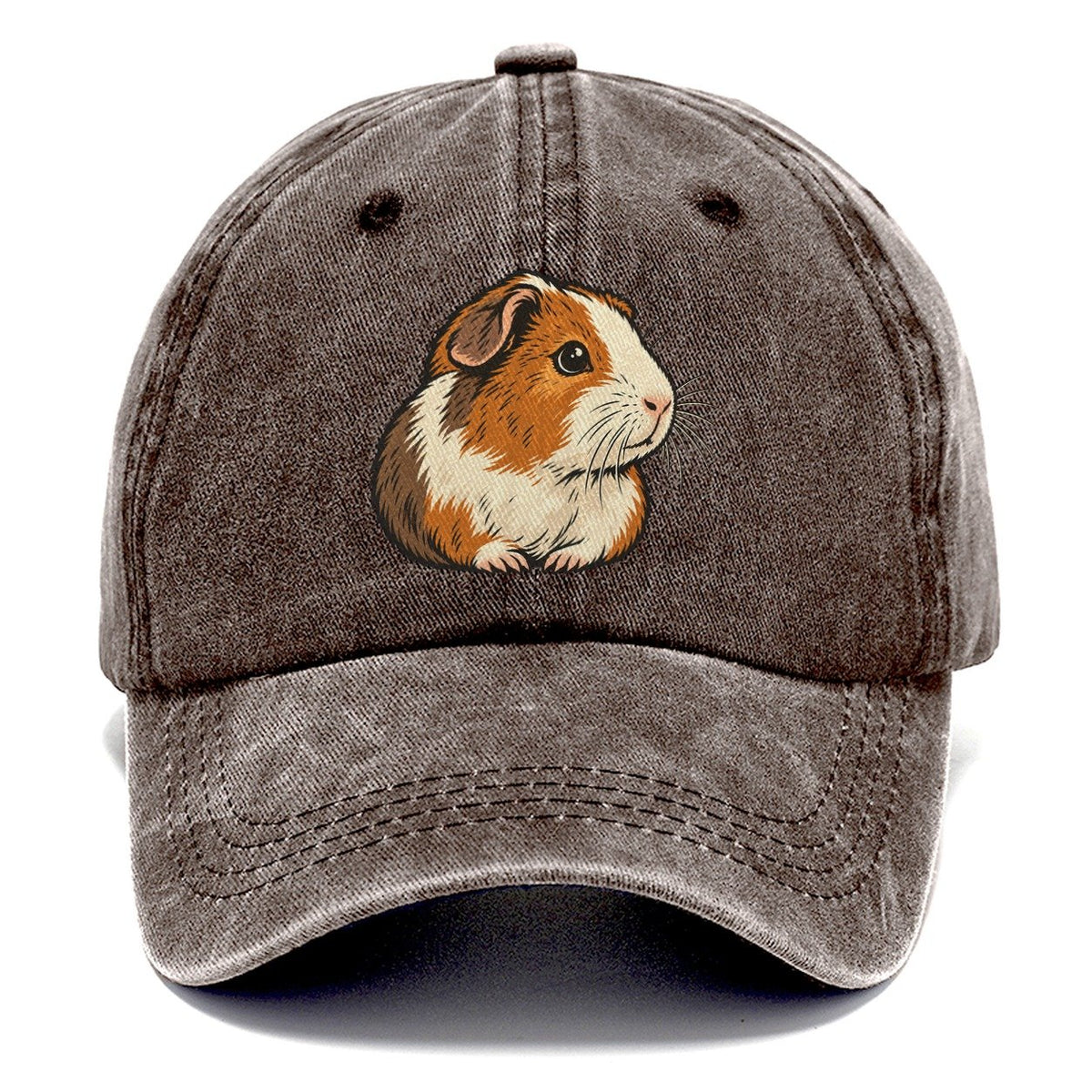 Guinea Pig Whisker Look Small Pet Logos Classic Cap – Brown