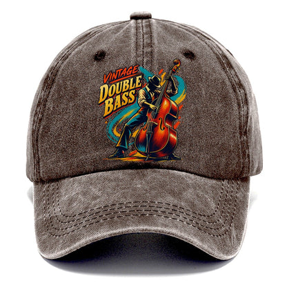 Vintage Double Bass Music Instruments Classic Cap – Brown