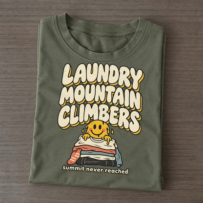 Laundry Mountain Running On Fumes Club Classic T-shirt – Army Green