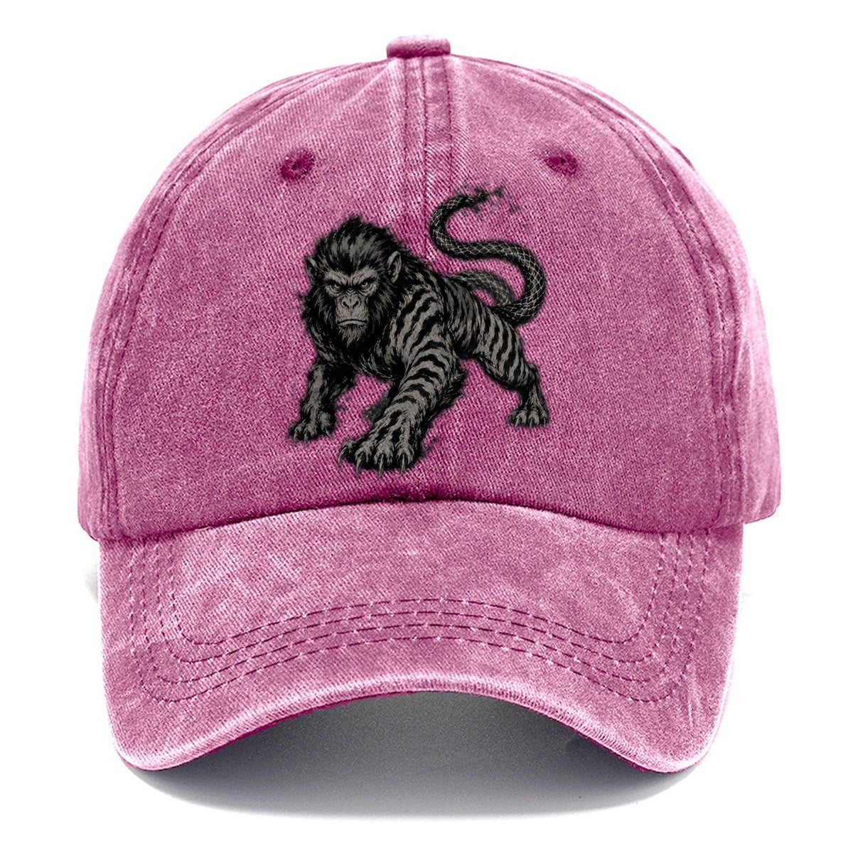Dark Gestural Marks Classic Cap – Dusty Rose