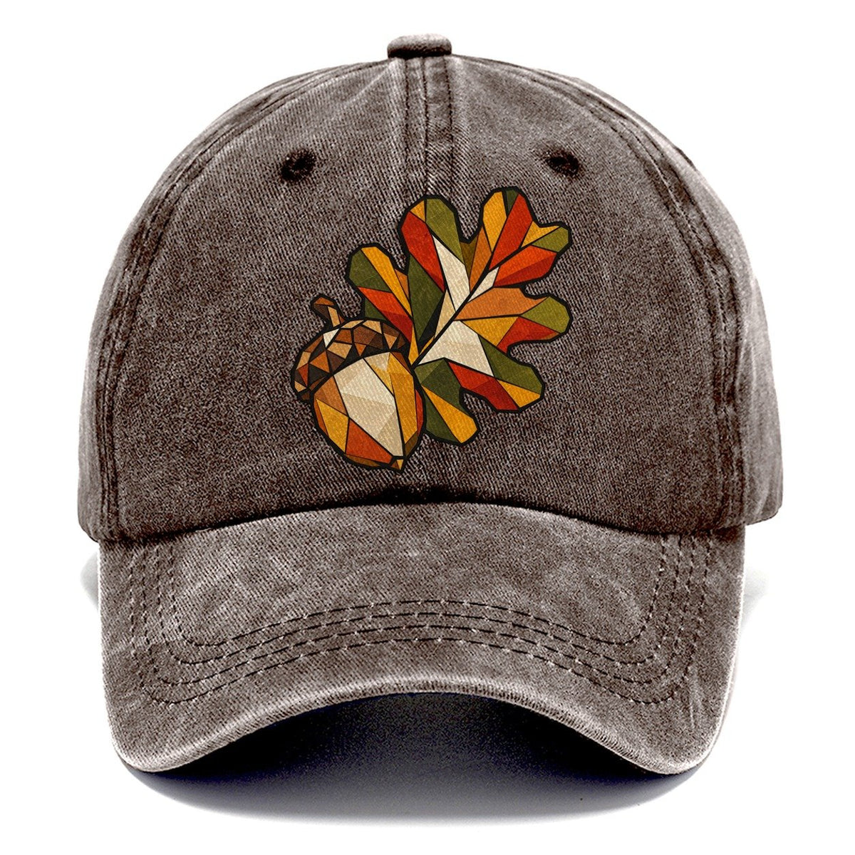 Oak Leaf And Acorn Wildwood Mosaic Classic Cap – Brown