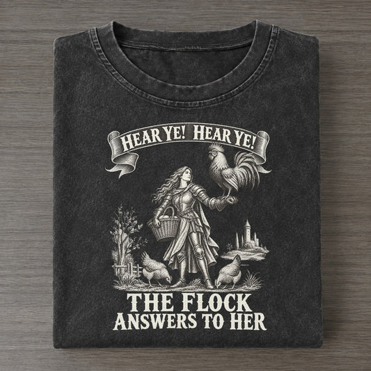 The Flock Keeper And The Rooster Royal Decree Vintage T-shirt – Black