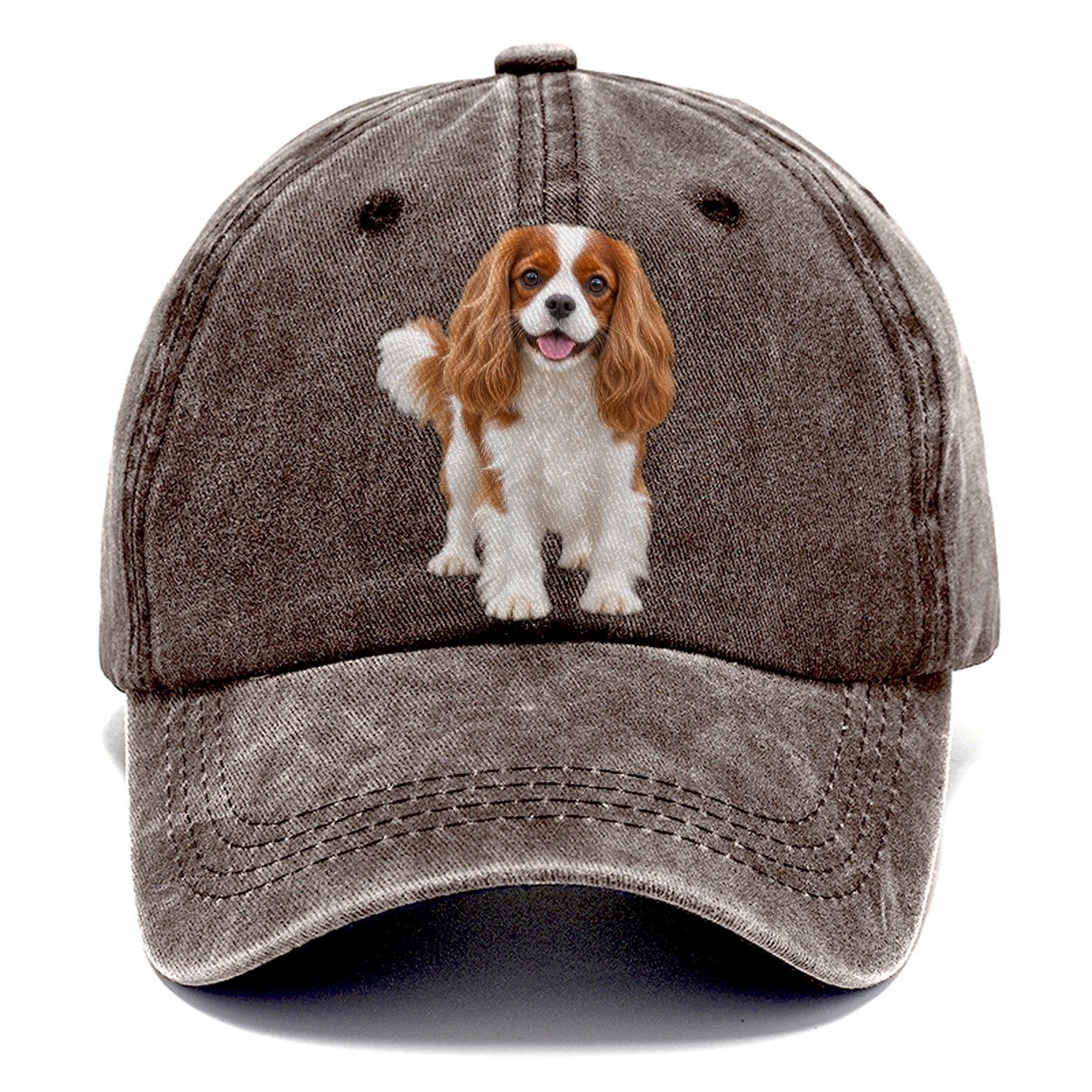 Cavalier King Charles Spaniel Standing Top Breeds Classic Cap – Brown