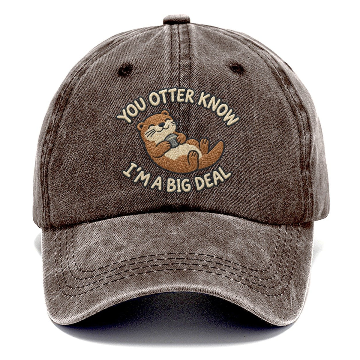 Otter Animal Puns Classic Cap – Brown