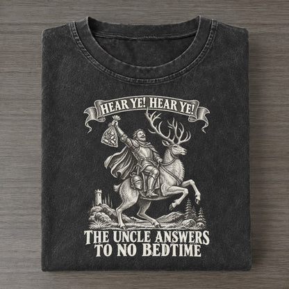 The Uncle On A Stag Royal Decree Vintage T-shirt – Black