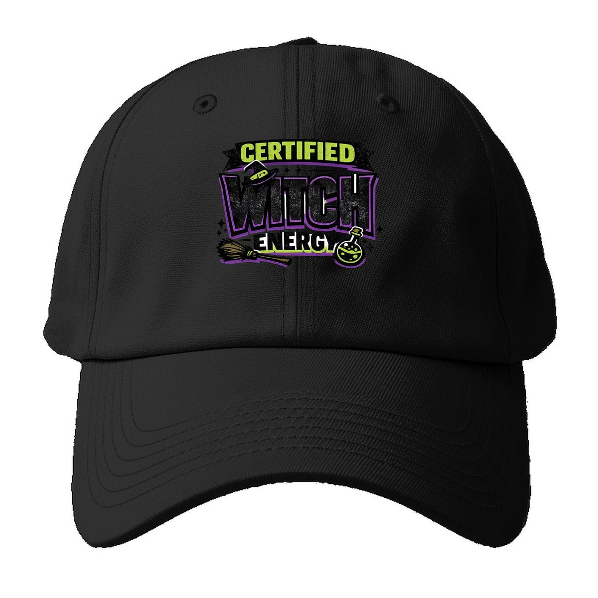 Certified Witch Energy Baseball Cap – Black