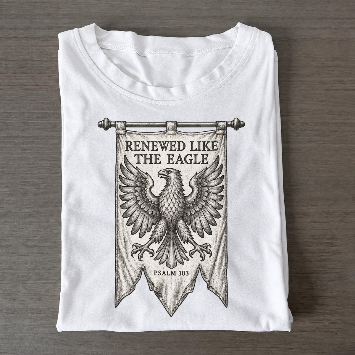 Renewed Like The Eagle Beast And Banner Classic T-shirt – White