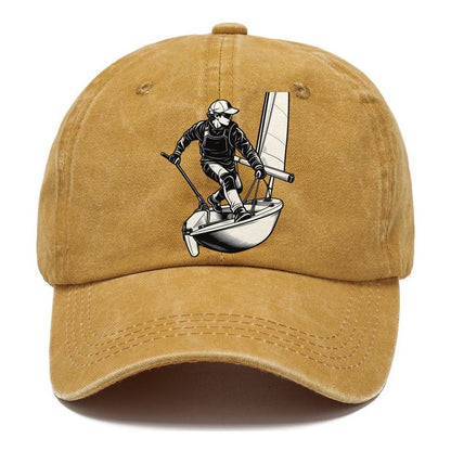 Dinghy Sailor Mid Tack Global Sports Ink Figures Classic Cap – Golden Harvest