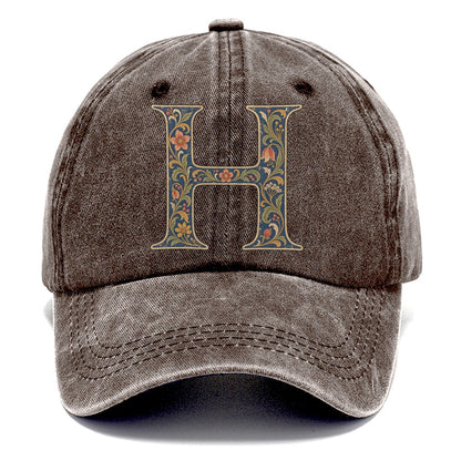 Wildflower H Monogram Classic Cap – Brown