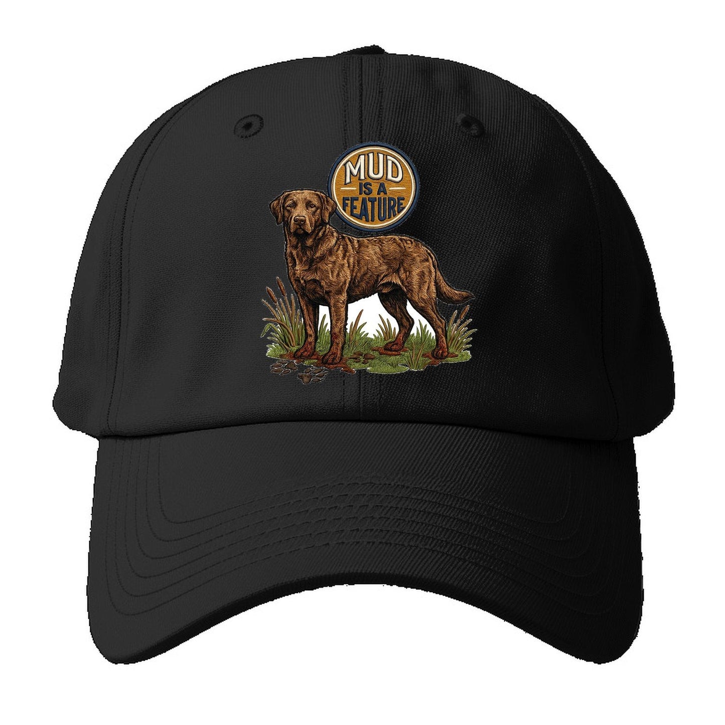 Mud Is A Feature Baseball Cap – Black