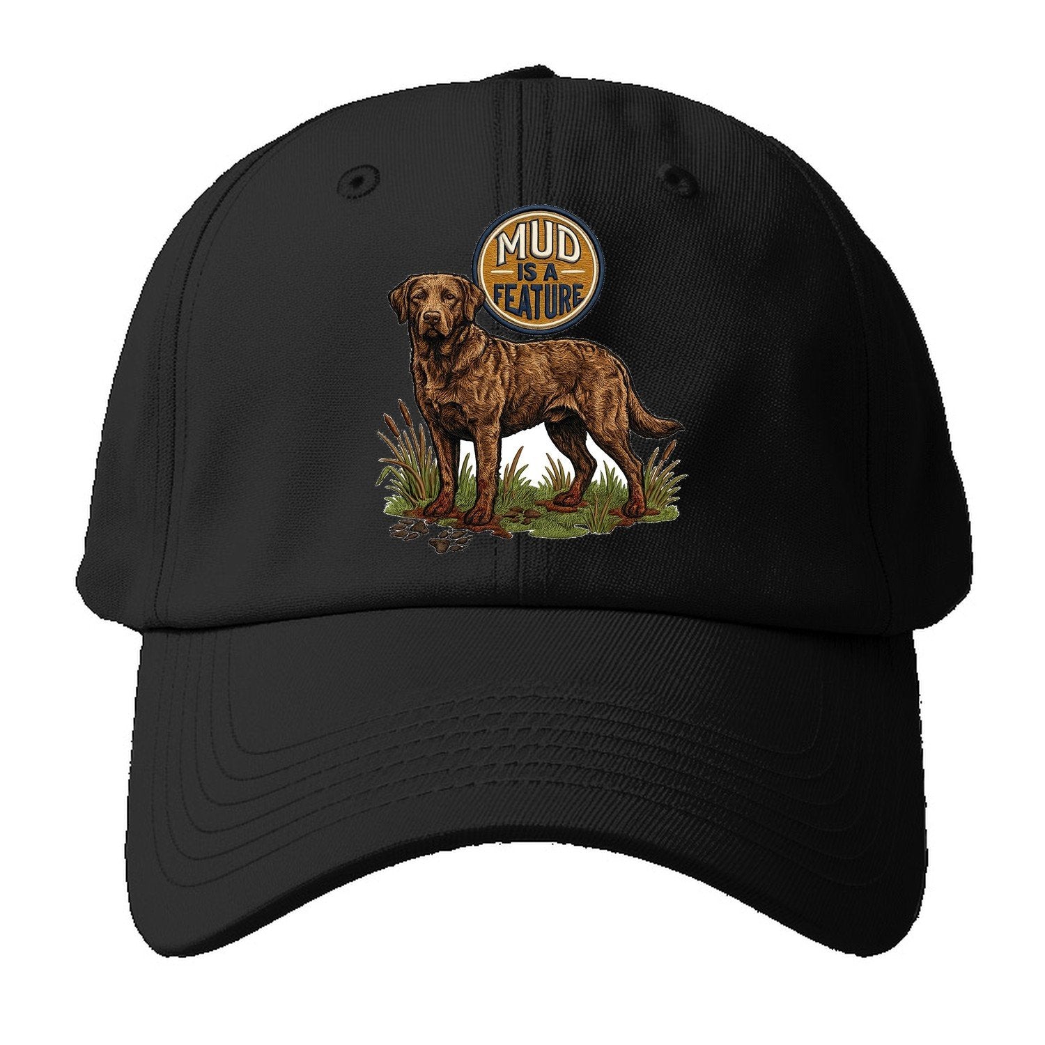 Mud Is A Feature Baseball Cap – Black