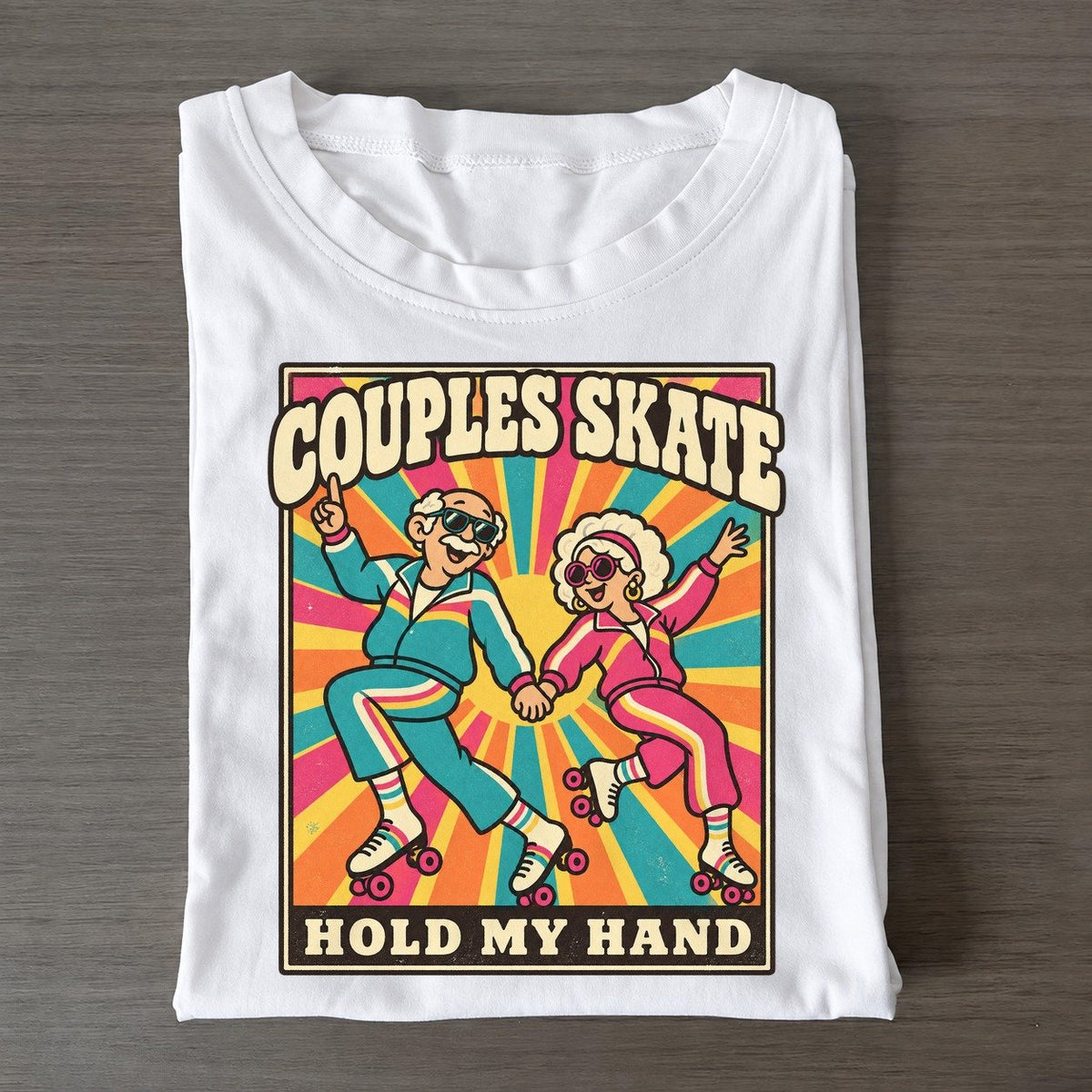 Couple Skate Boogie Bodies Classic T-shirt – White
