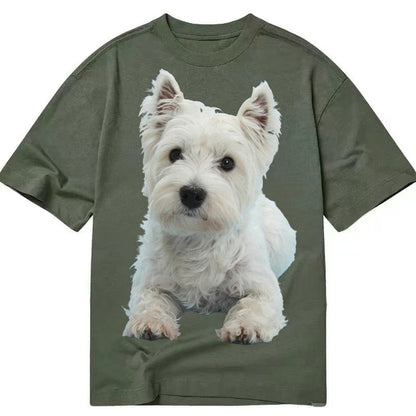 West Highland White Terrier Classic T-shirt – Army Green