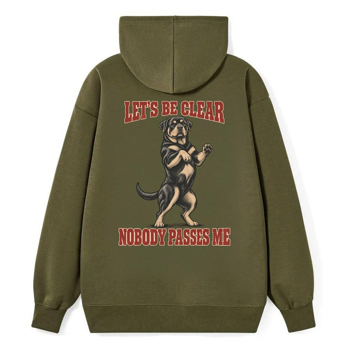 Rottweiler Dog Declarations Classic Pullover Hoodie – Armygreen