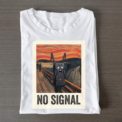 Wifi Router Scream No Signal Scream Classic T-shirt – White