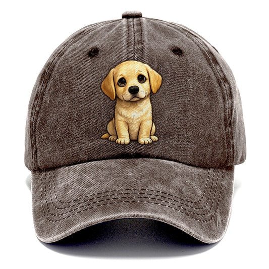 Labrador Retriever Sitting Sweetheart Classic Cap – Brown