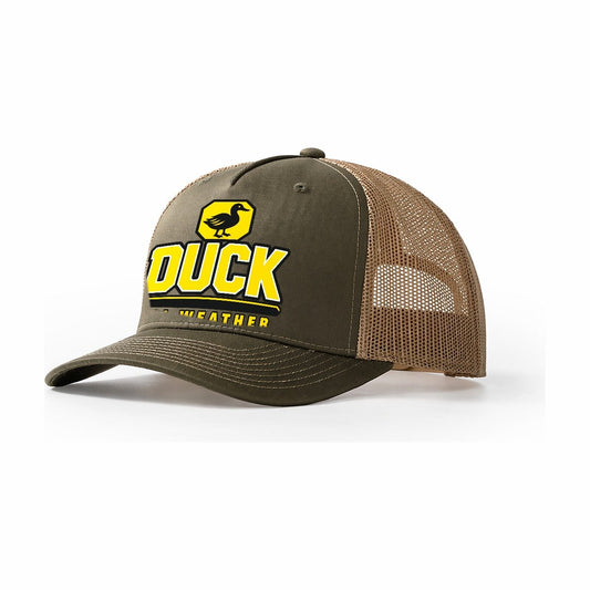 Duck All Weather Heavy Duty Trucker Hat – Olive Khaki