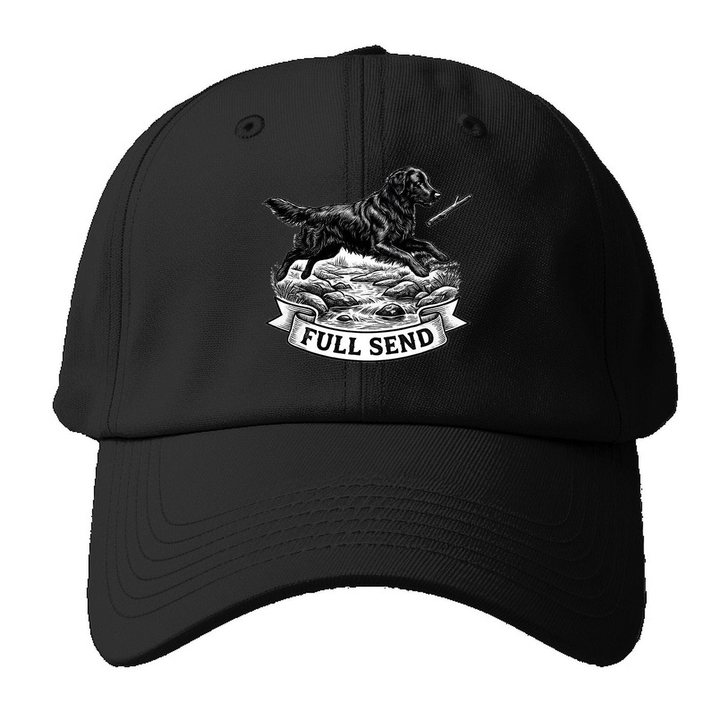 Full Send Baseball Cap – Black