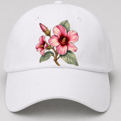 Northern Territory Sturt Desert Rose Australia Cultural Icons Baseball Cap – White