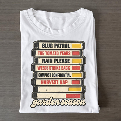Garden Season Rewind Shelf Classic T-shirt – White