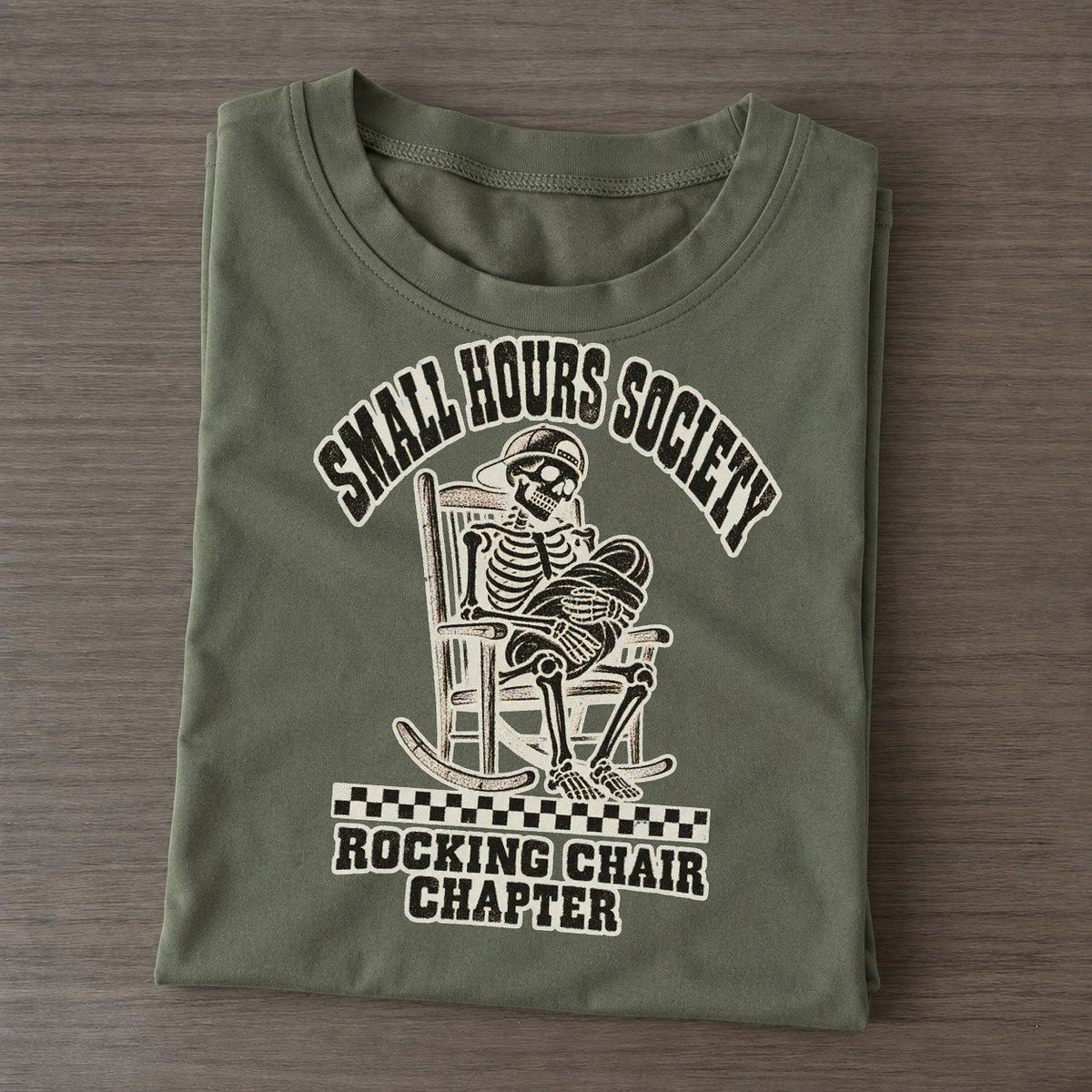 Rocking Chair Small Hours Society Classic T-shirt – Army Green