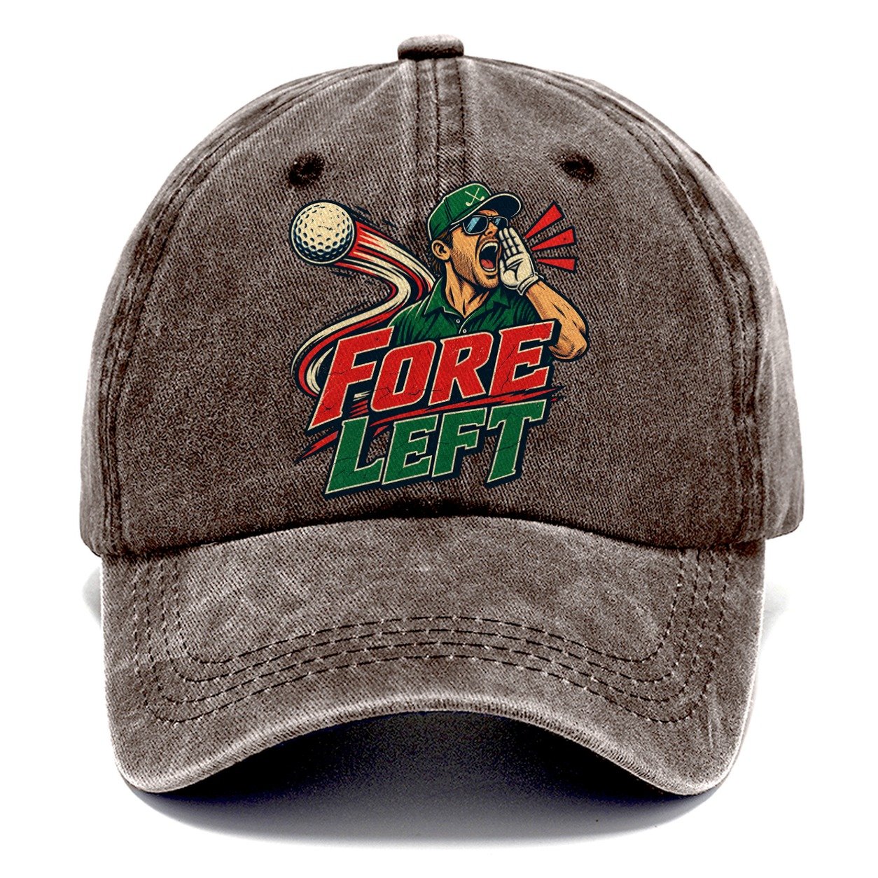 Fore Left Golf Life Classic Cap – Brown