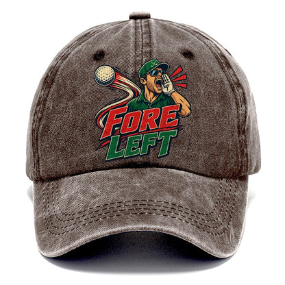 Fore Left Golf Life Classic Cap – Brown