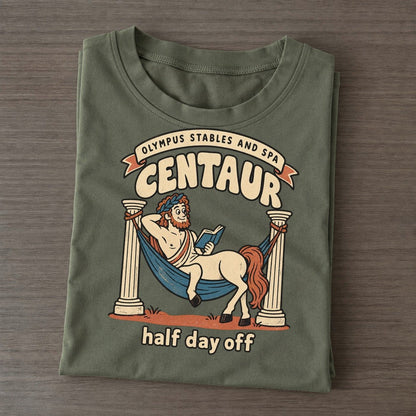 Centaur Olympus Gift Shop Classic T-shirt – Army Green