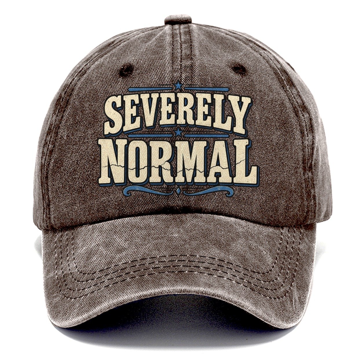 Severely Normal American Wit Classic Cap – Brown