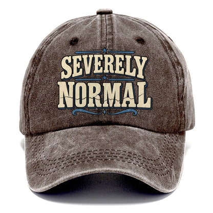 Severely Normal American Wit Classic Cap – Brown