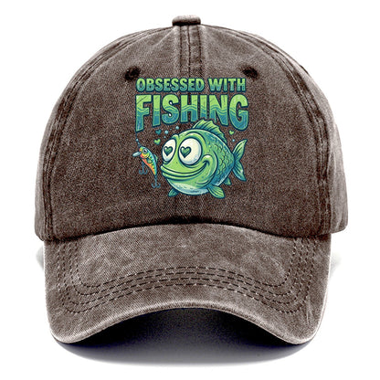 Obsessed With Fishing Classic Cap – Brown