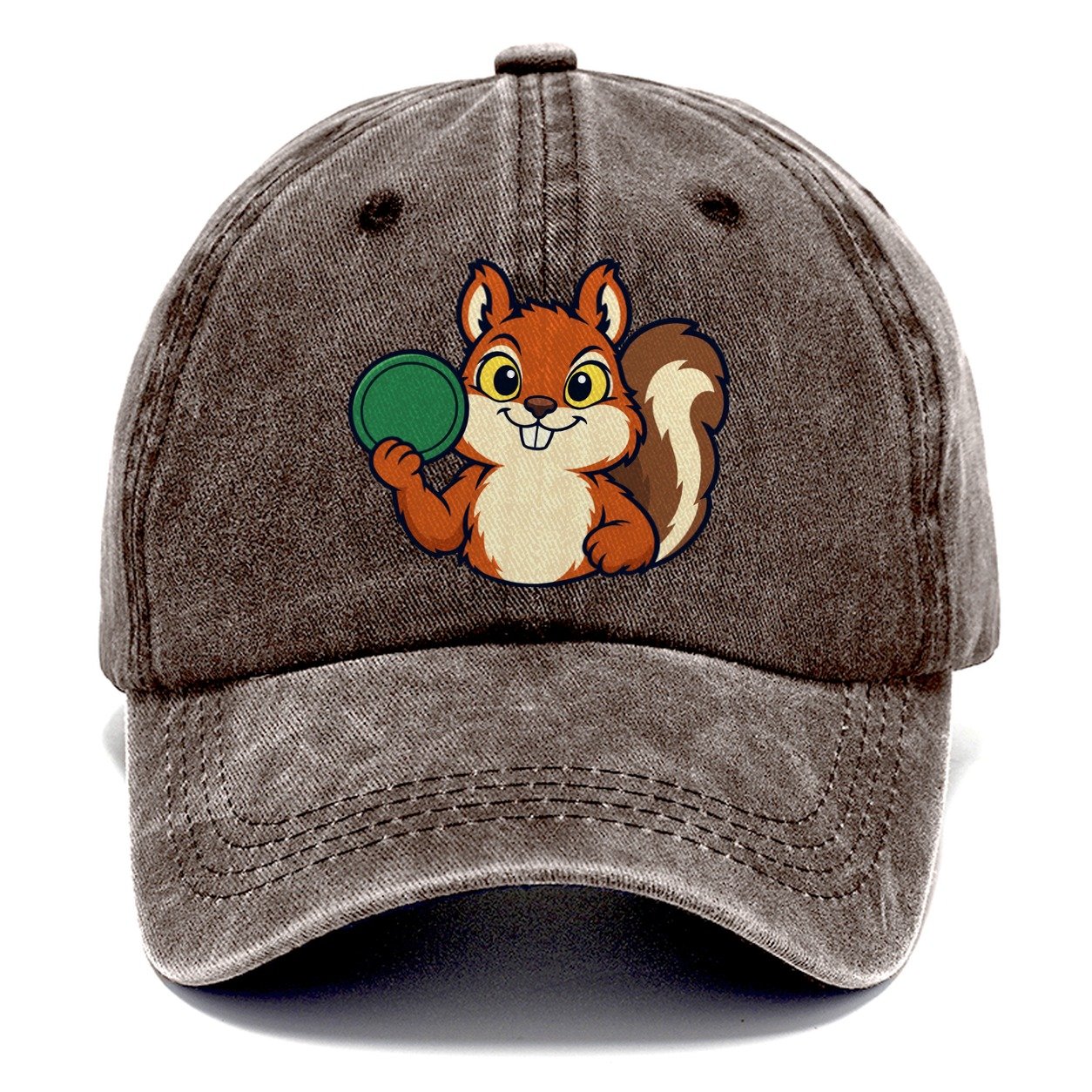 Course Squirrel Disc Golf Classic Cap – Brown