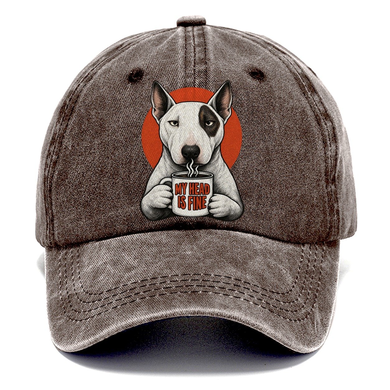 Bull Terrier Mug Truths Dog Mug Truths Classic Cap – Brown