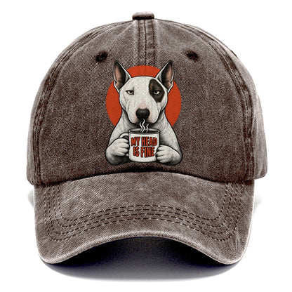 Bull Terrier Mug Truths Dog Mug Truths Classic Cap – Brown