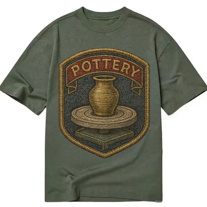 Pottery Wheel Classic T-shirt – Army Green