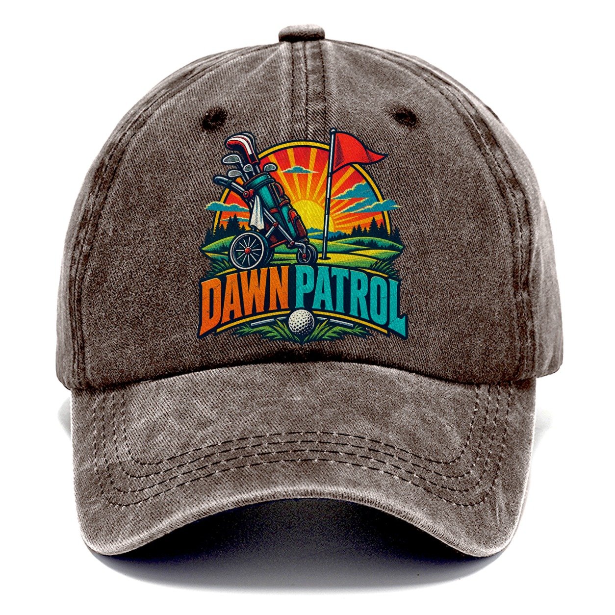 Dawn Patrol Golf Life Classic Cap – Brown
