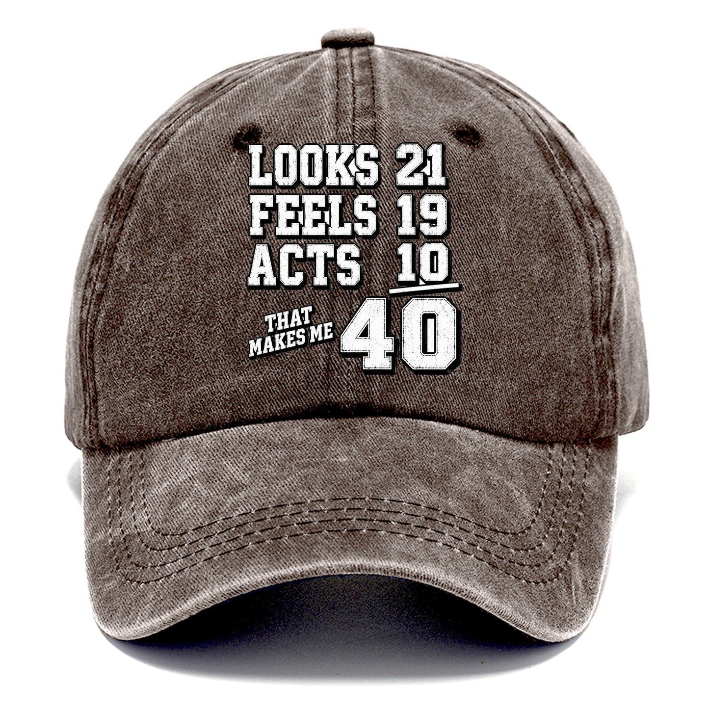 Looks Feels Acts 40 Classic Cap – Brown