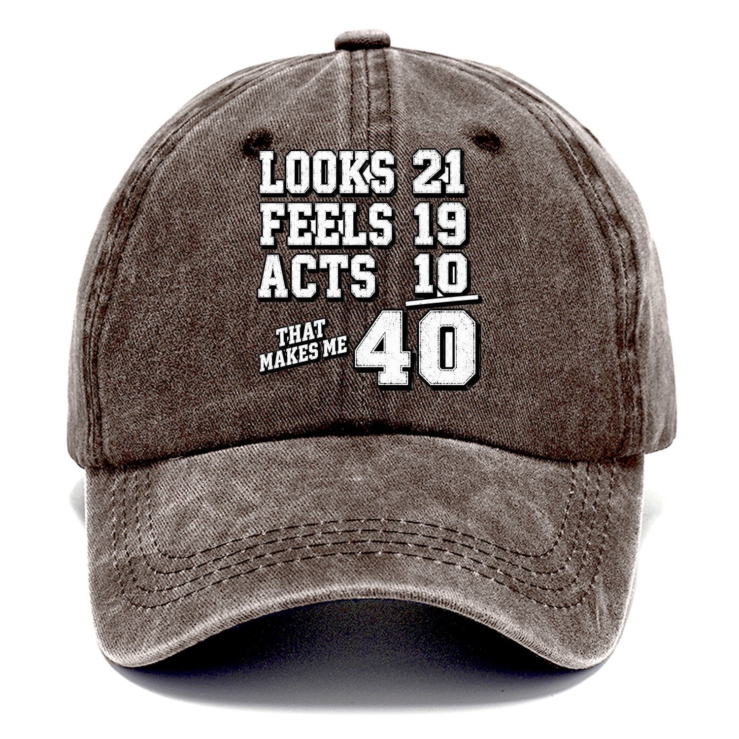 Looks Feels Acts 40 Classic Cap – Brown