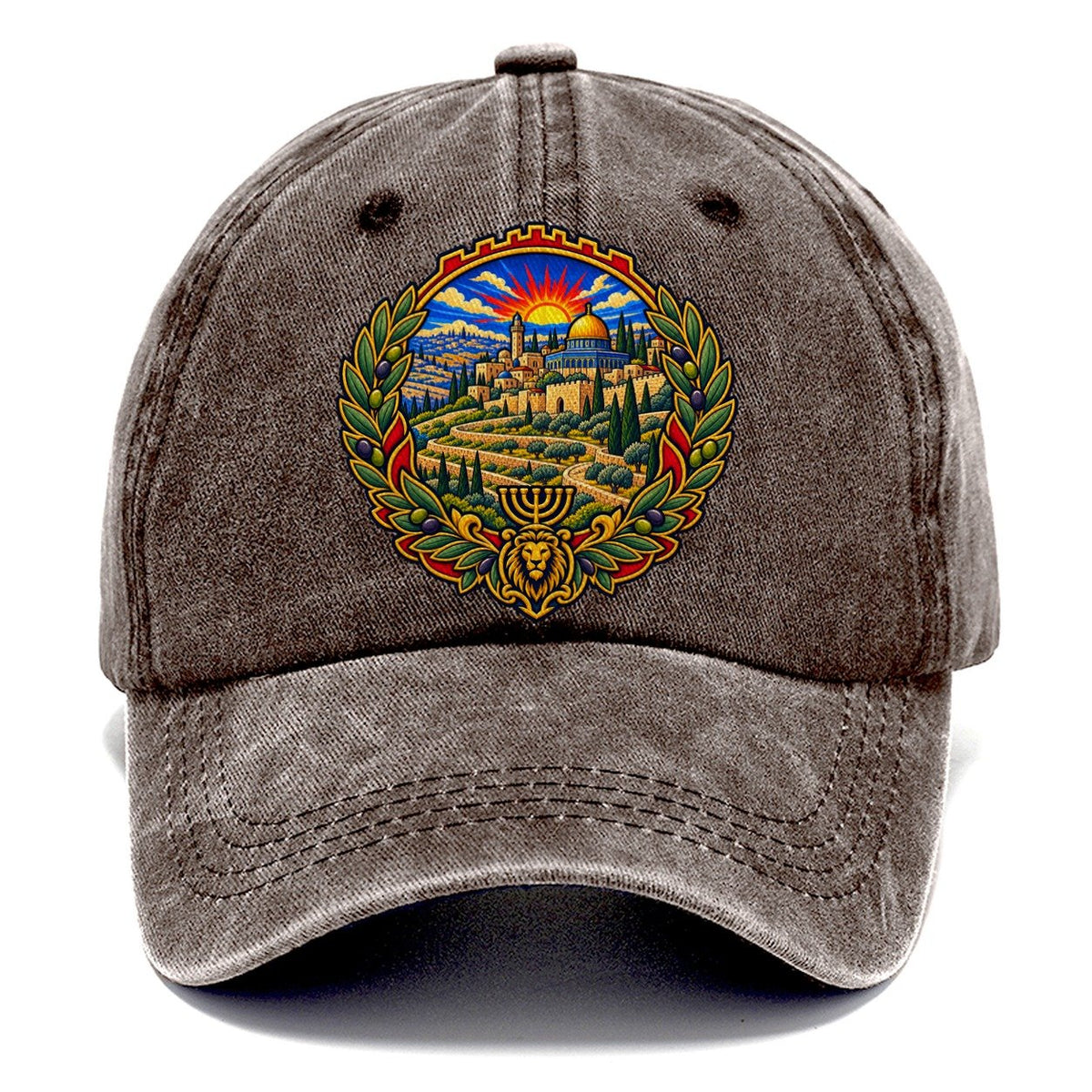 Judean Hills Terraces Jerusalem Classic Cap – Brown