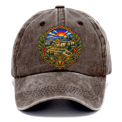 Judean Hills Terraces Jerusalem Classic Cap – Brown